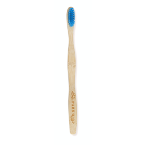 Brosse à dents en bambou - poils bleus